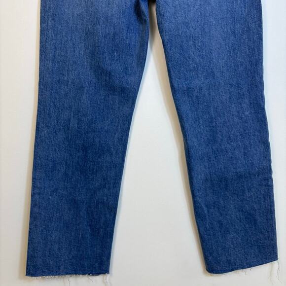 Frank & Eileen Monaghan Mom Jean Size 27 High Rise 1997 Wash Distressed Knee - Picture 6 of 13